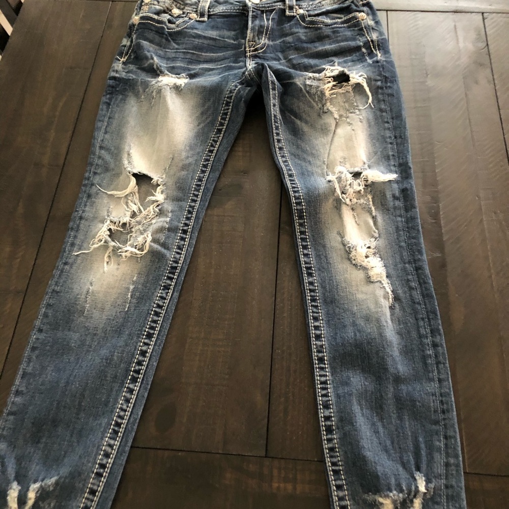 Size 30 Distressed Miss Me Jeans